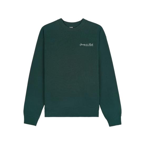 26SS 스포티앤리치 긴팔 티셔츠 ST07161325GR FORES GREEN