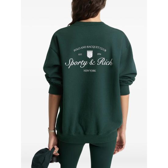 26SS 스포티앤리치 긴팔 티셔츠 ST07161325GR FORES GREEN - SPORTY & RICH