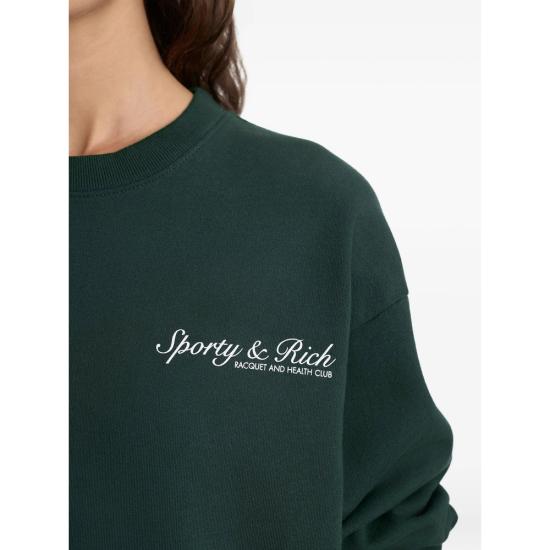 26SS 스포티앤리치 긴팔 티셔츠 ST07161325GR FORES GREEN - SPORTY & RICH