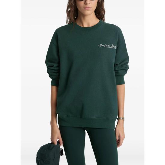 26SS 스포티앤리치 긴팔 티셔츠 ST07161325GR FORES GREEN - SPORTY & RICH