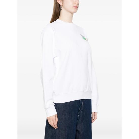 26SS 스포티앤리치 긴팔 티셔츠 ST07161174WH WHITE - SPORTY & RICH