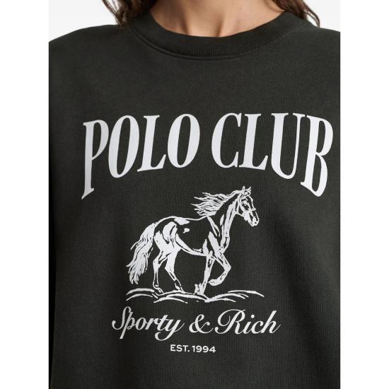 26SS 스포티앤리치 긴팔 티셔츠 ST07165261BA FADBK GREY - SPORTY & RICH