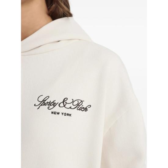 26SS 스포티앤리치 후드 티셔츠 ST09165232WH ECRU NEUTRALS - SPORTY & RICH