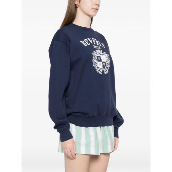 26SS 스포티앤리치 긴팔 티셔츠 ST07164256BL DKNAV BLUE - SPORTY & RICH