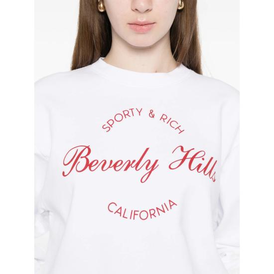 26SS 스포티앤리치 긴팔 티셔츠 ST07164257WH WHITE - SPORTY & RICH