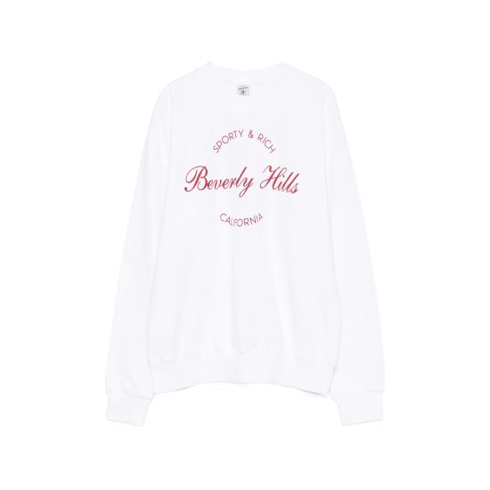 26SS 스포티앤리치 긴팔 티셔츠 ST07164257WH WHITE