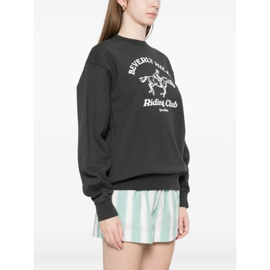 26SS 스포티앤리치 긴팔 티셔츠 ST07164255BA FADBK BLACK - SPORTY & RICH