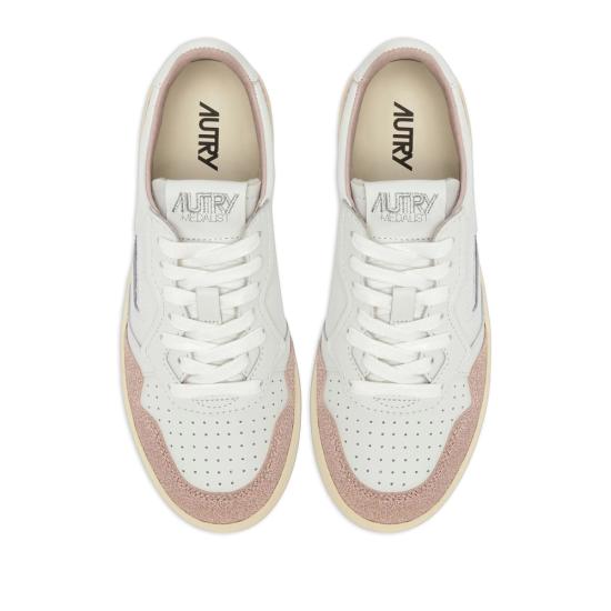 26SS 오트리 메달리스트 로우 스니커즈 AULW PK06 WHITE PINK - AUTRY
