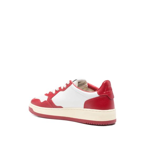 26SS 오트리 메달리스트 로우 스니커즈 AULM BH07 WHITE RED - AUTRY