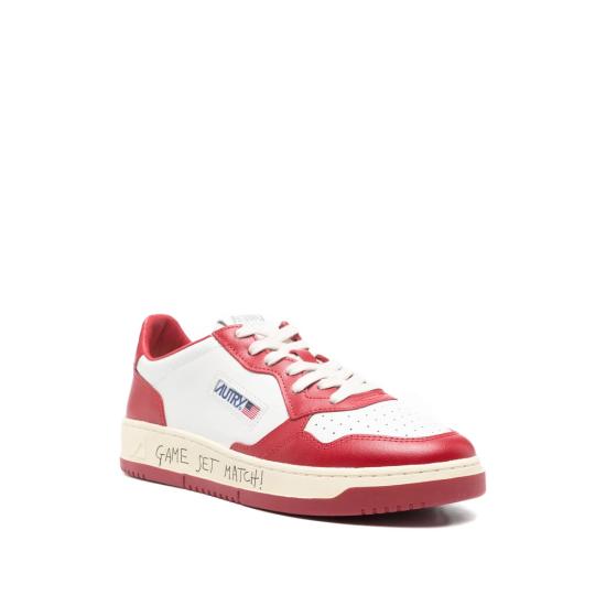 26SS 오트리 메달리스트 로우 스니커즈 AULM BH07 WHITE RED - AUTRY