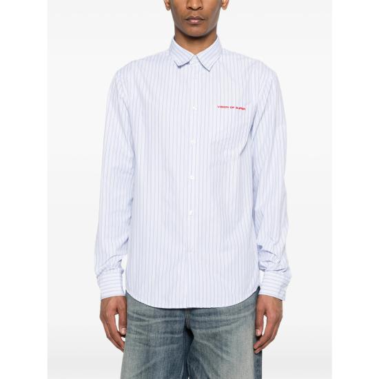 26SS 비전오브슈퍼 셔츠 VS087CM LIBLU BLUE WHITE - VISION OF SUPER