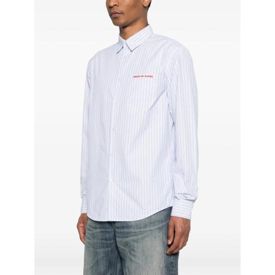 26SS 비전오브슈퍼 셔츠 VS087CM LIBLU BLUE WHITE - VISION OF SUPER