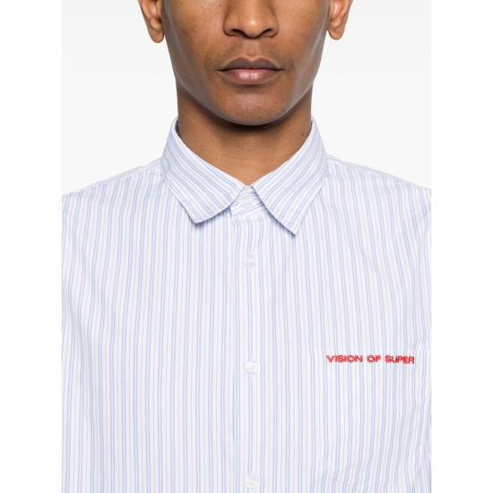 26SS 비전오브슈퍼 셔츠 VS087CM LIBLU BLUE WHITE - VISION OF SUPER