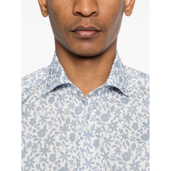 26SS 발바 셔츠 54048 0001 WHITE BLUE - BARBA