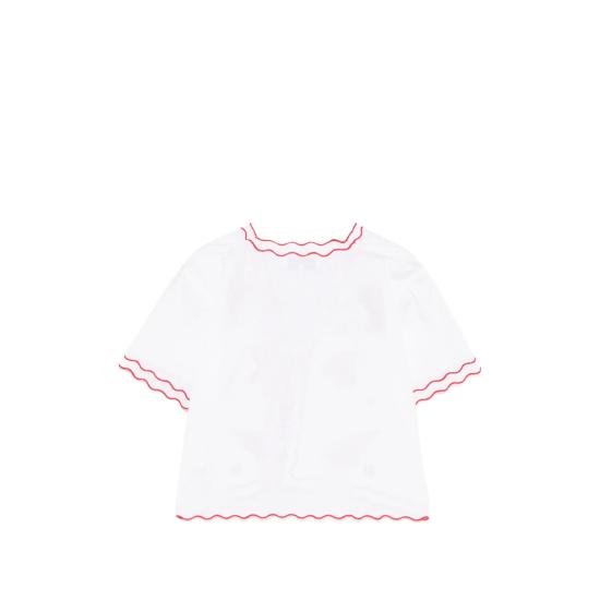 26SS 메종 라비쉬 블라우스 ZWVENEURSHELL LIOWH WHITE RED - MAISON LABICHE