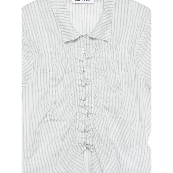 26SS 로우클래식 셔츠 LCPS26SR01158 STRIP WHITE BLUE - LOW CLASSIC