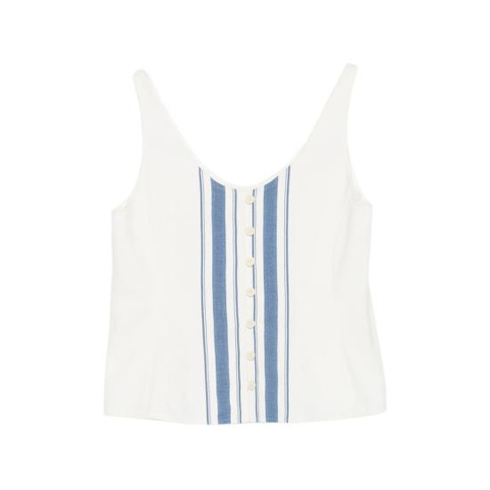 26SS 로우클래식 민소매 티셔츠 LCPS26TO01161 STRIP WHITE BLUE