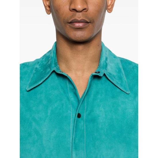 26SS 살바토레 산토로 반팔 셔츠 50693 U OTTAN BLUE - SALVATORE SANTORO