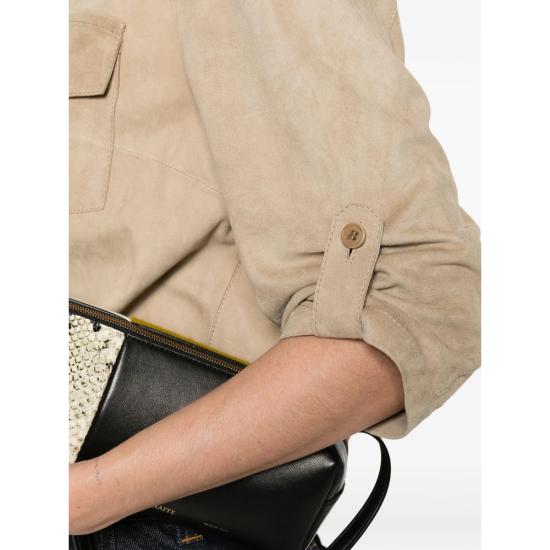 26SS 살바토레 산토로 가죽 자켓 50150 D BEIGE NEUTRALS - SALVATORE SANTORO