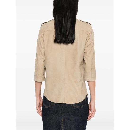 26SS 살바토레 산토로 가죽 자켓 50150 D BEIGE NEUTRALS - SALVATORE SANTORO