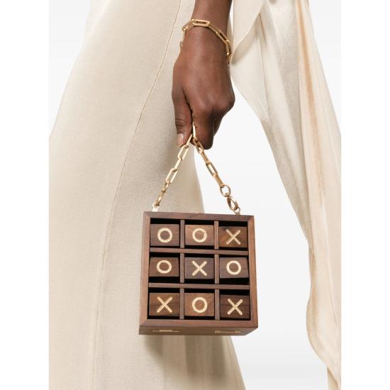 26SS 컬트 가이아 클러치/파우치 HDBCL34550WD35 TIC TAC WALNU BROWN - CULT GAIA