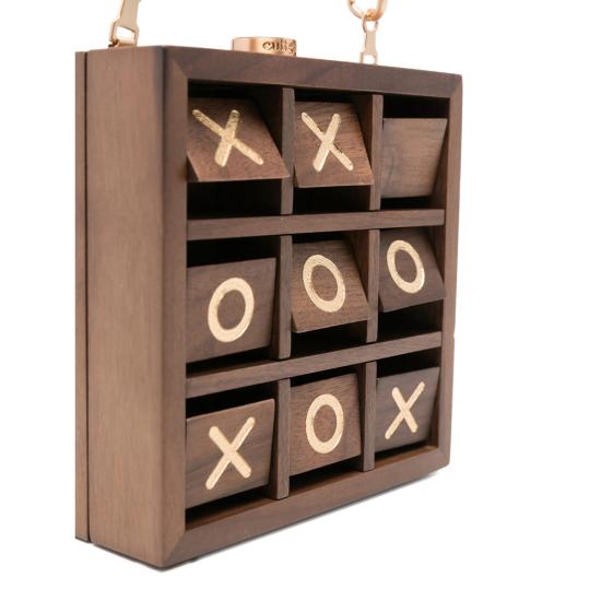 26SS 컬트 가이아 클러치/파우치 HDBCL34550WD35 TIC TAC WALNU BROWN - CULT GAIA