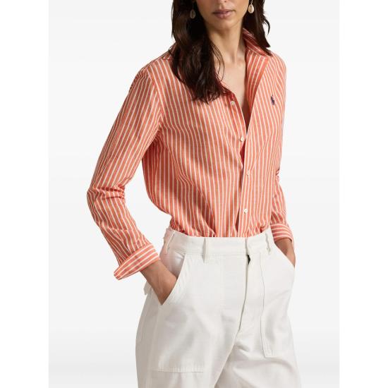 26SS 랄프 로렌 셔츠 211971514502 ORAWH ORANGE WHITE - RALPH LAUREN