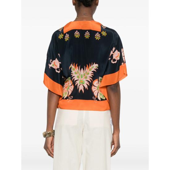 26SS 에트로 블라우스 AKI90 WRJA0174 X0884 ORANGE BLUE - ETRO