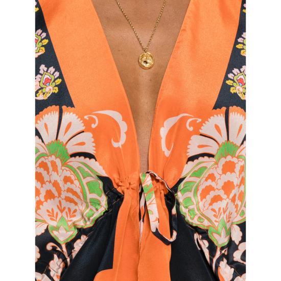 26SS 에트로 블라우스 AKI90 WRJA0174 X0884 ORANGE BLUE - ETRO