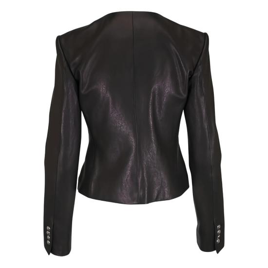 26SS 케이트 가죽 자켓 6215729 L729 200 BLACK - KHAITE