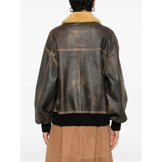 26SS 케이트 가죽 자켓 6075787 L787 950 BROWN NEUTRALS - KHAITE