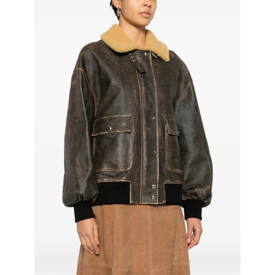 26SS 케이트 가죽 자켓 6075787 L787 950 BROWN NEUTRALS - KHAITE