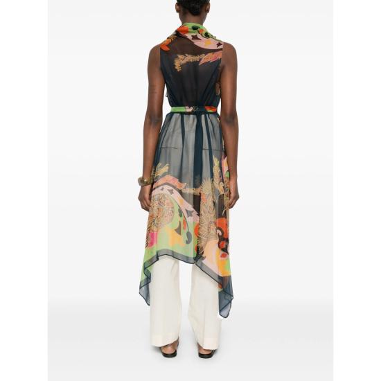 26SS 에트로 코트 AKI78 WRDA0029 X0889 BLUE ORANGE - ETRO