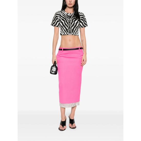 26SS 디 아티코 탑 260WCT00363 JJJ082PR 020 BLACK WHITE - THE ATTICO