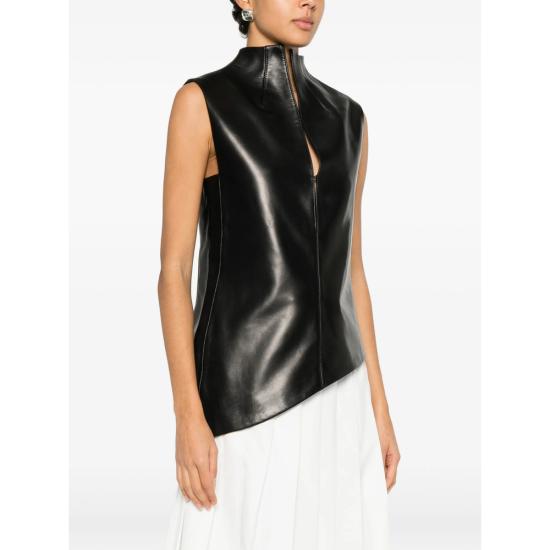 26SS 케이트 민소매 티셔츠 2440937 L937 200 BLACK - KHAITE