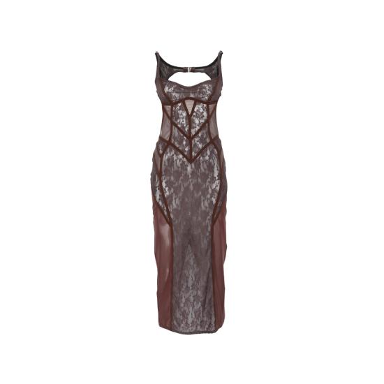 26SS 디 아티코 원피스 260WCW00284 MIX079AA 064 BROWN