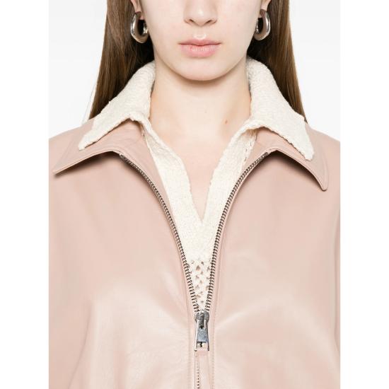 26SS 시모네타 가죽 자켓 S06JA404L1 NUDE PINK - SIMONETTA