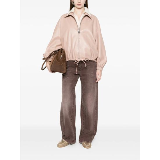 26SS 시모네타 가죽 자켓 S06JA404L1 NUDE PINK - SIMONETTA