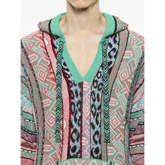 26SS 라니우스 스웨터 AKH070 923 GREEN PINK - LANEUS