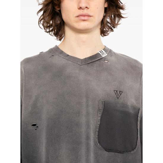 26SS 메종 미하라 야스히로 탑 J16TS802 BLACK GREY - MAISON MIHARA YASUHIRO