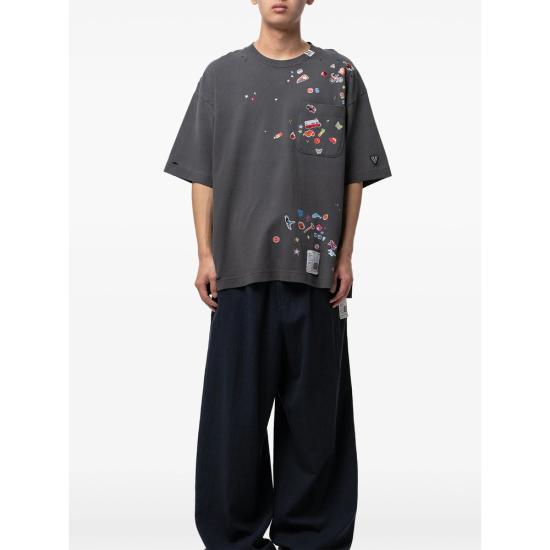 26SS 메종 미하라 야스히로 탑 J16TS821 BLACK GREY - MAISON MIHARA YASUHIRO