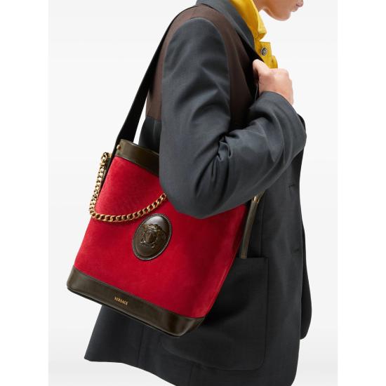 26SS 베르사체 토트백 1A17850 1023460 2GS3J RED BLACK - VERSACE