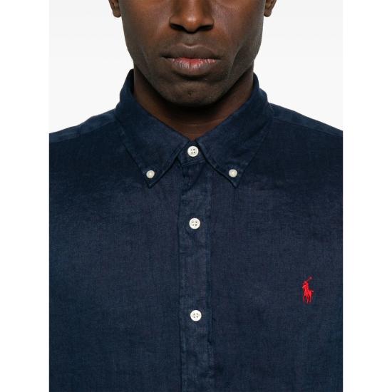 26SS 랄프 로렌 반팔 셔츠 710968912001 NAVY BLUE - RALPH LAUREN