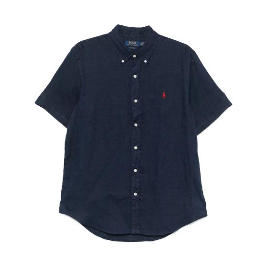 26SS 랄프 로렌 반팔 셔츠 710968912001 NAVY BLUE