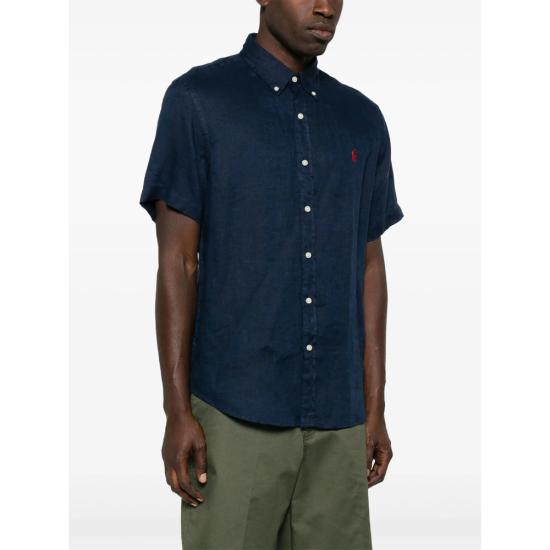 26SS 랄프 로렌 반팔 셔츠 710968912001 NAVY BLUE - RALPH LAUREN