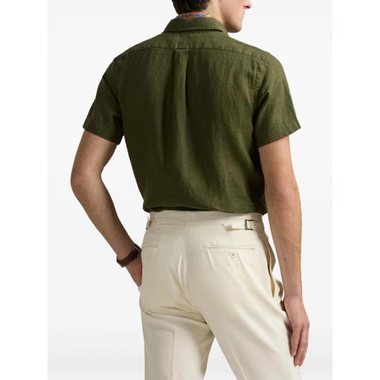 26SS 랄프 로렌 반팔 셔츠 710968912002 OLIVE GREEN - RALPH LAUREN