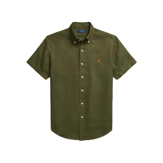26SS 랄프 로렌 반팔 셔츠 710968912002 OLIVE GREEN