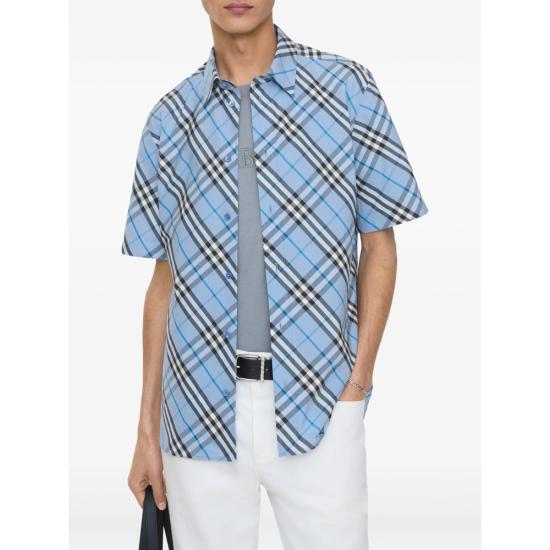 26SS 버버리 셔츠 8123674 ROBERT A1647 BLUE BLACK - BURBERRY