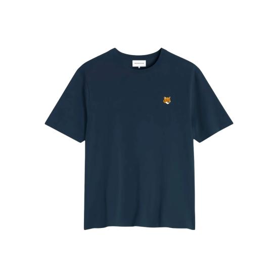 26SS 메종키츠네 폭스 헤드 레귤러 티셔츠 PM00107KJ7026 CNAVY BLACK - MAISON KITSUNE