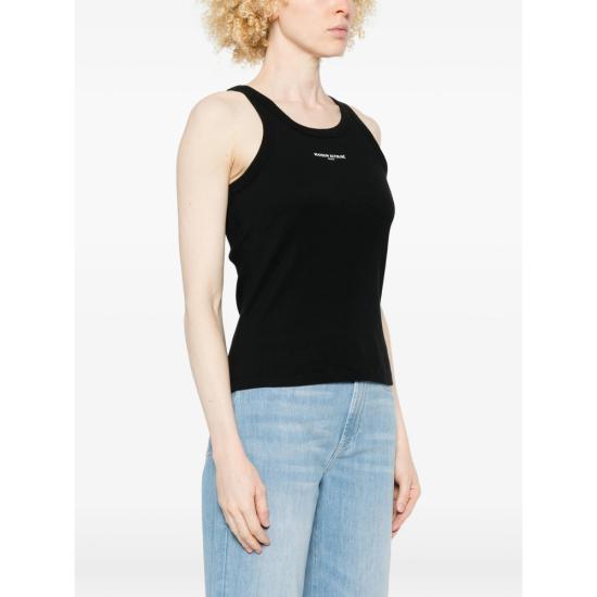 26SS 메종키츠네 민소매 티셔츠 QW00600KA0033 BLACK - MAISON KITSUNE